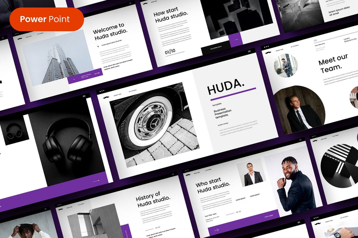Huda - Template PowerPoint Bisnis Profesional