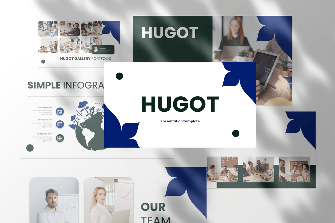 Template Presentasi Bisnis Hugot - PowerPoint yang Menarik