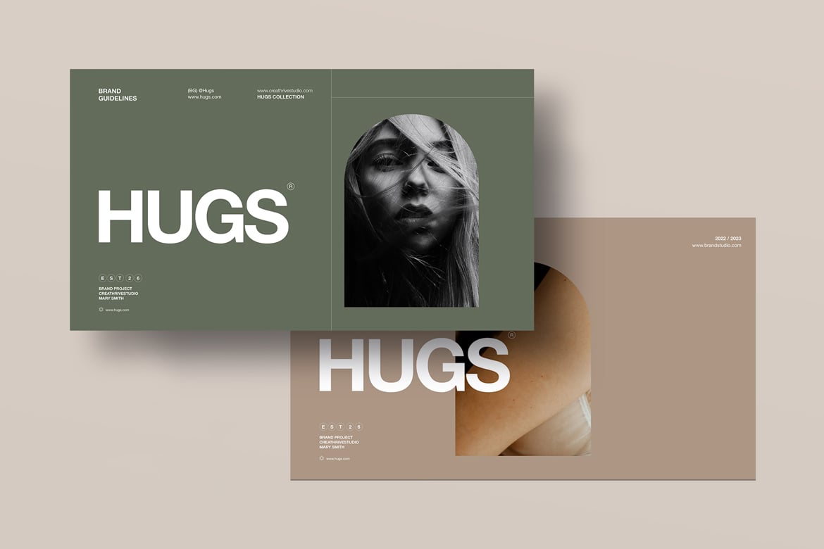 Template Presentasi HUGS | Panduan Brand yang Menarik dan Profesional