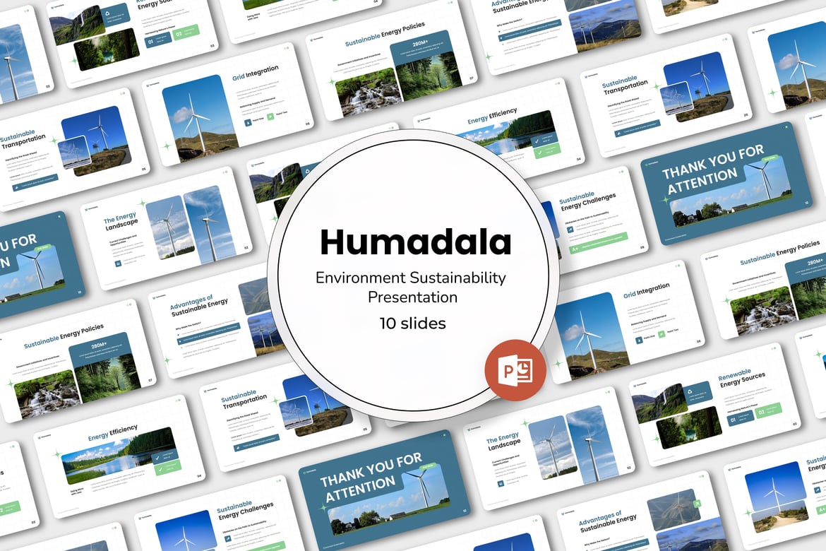 HUMADALA - Template Powerpoint untuk Keberlanjutan Lingkungan