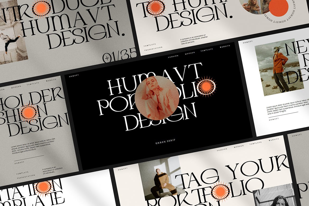 Humavt - Template Presentasi Powerpoint Abstrak yang Menarik