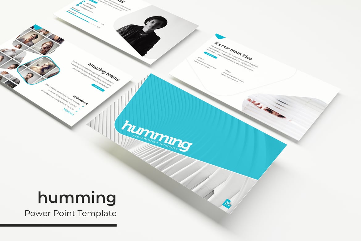 Template PowerPoint Humming - Presentasi Menarik dan Profesional