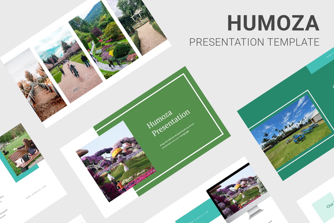 Humoza - Template Presentasi PowerPoint yang Menarik