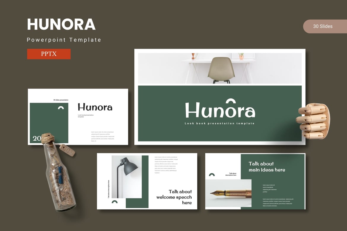 Hunora - Template PowerPoint yang Menawan dan Profesional