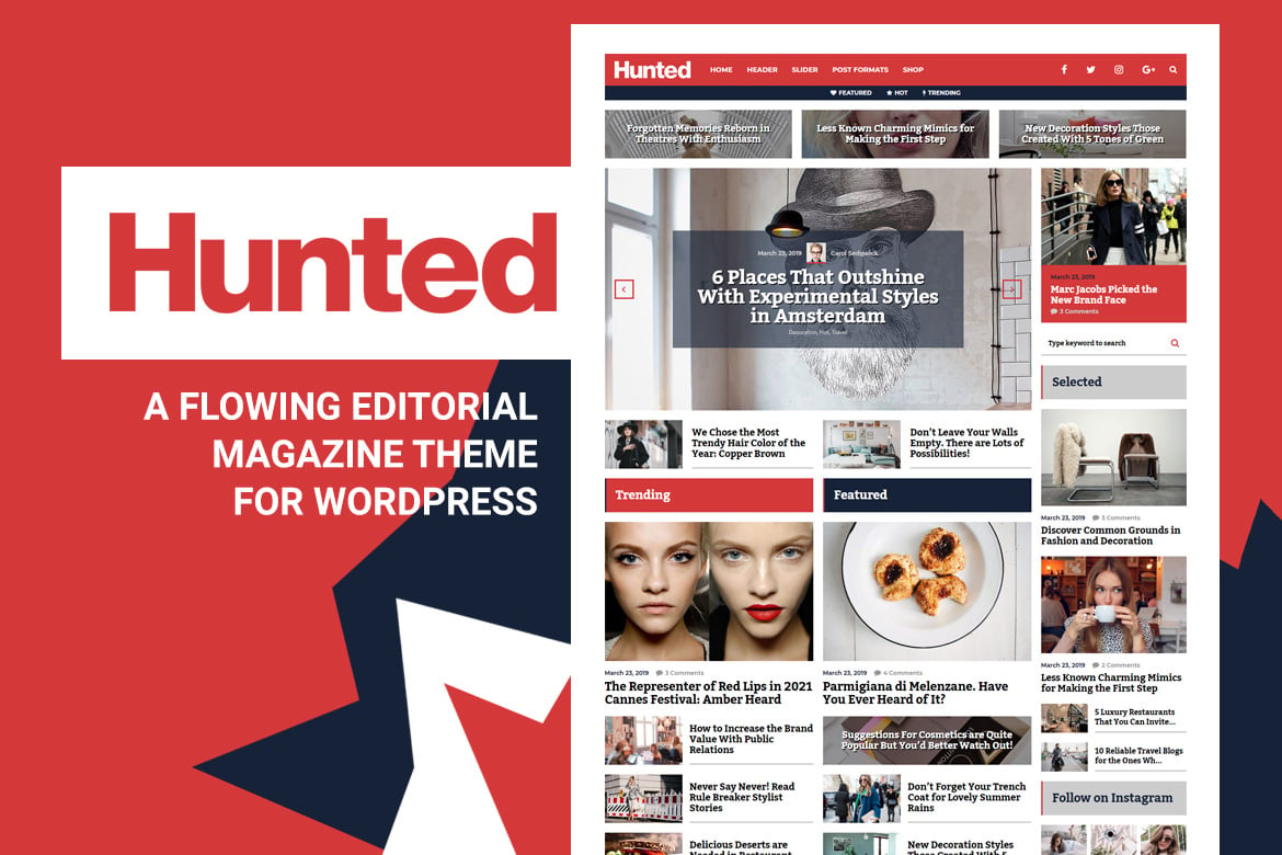 Hunted - Tema WordPress Magazine yang Kuat dan Menarik