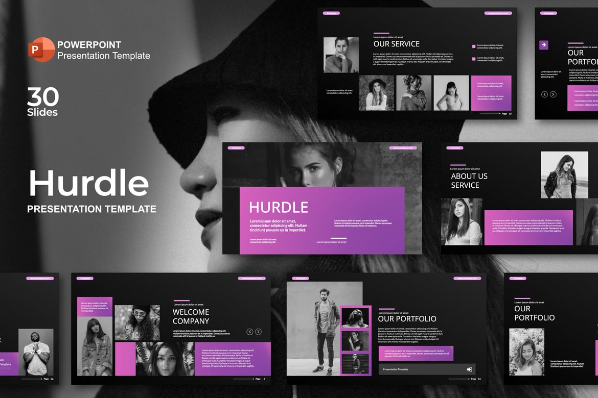 Template PowerPoint Hurdle yang Menarik dan Multifungsi