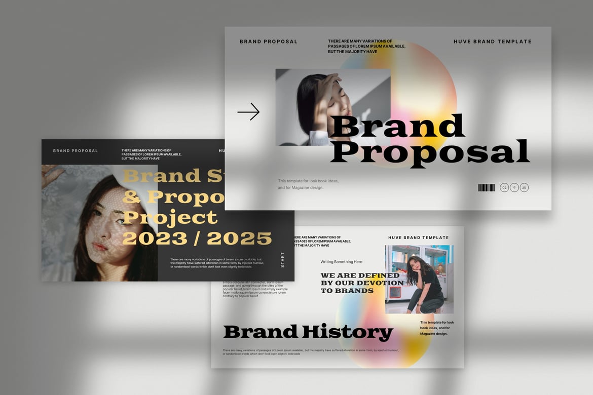 Huve - Template Powerpoint Proposal Merek yang Elegan