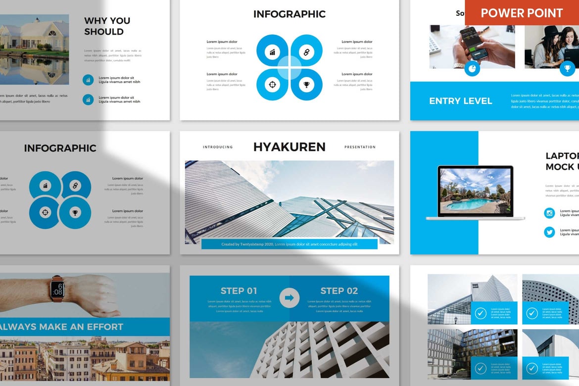 Template PowerPoint Hyakuren - Solusi Presentasi Profesional Anda