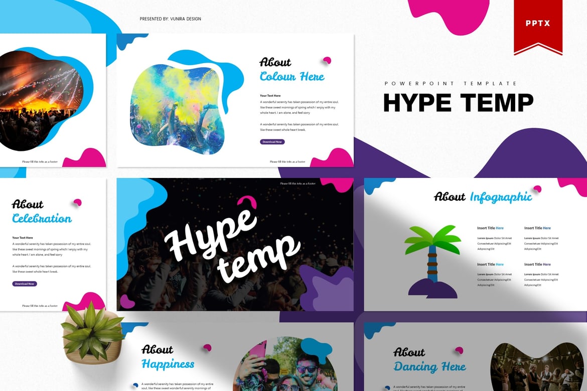 Template Presentasi Hype | Template PowerPoint Profesional