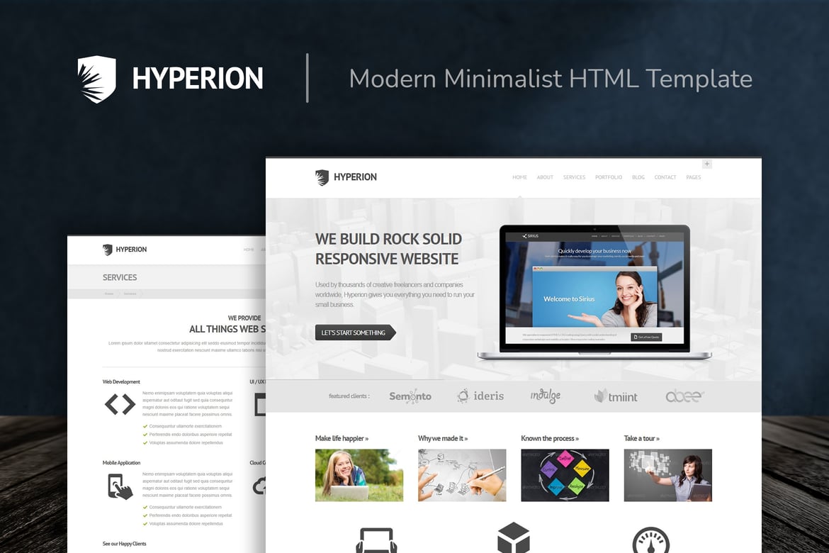 Hyperion - Template Web Modern Minimalis Responsif