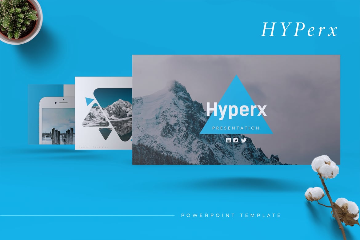 Template Presentasi PowerPoint HYPERX yang Kreatif dan Menarik