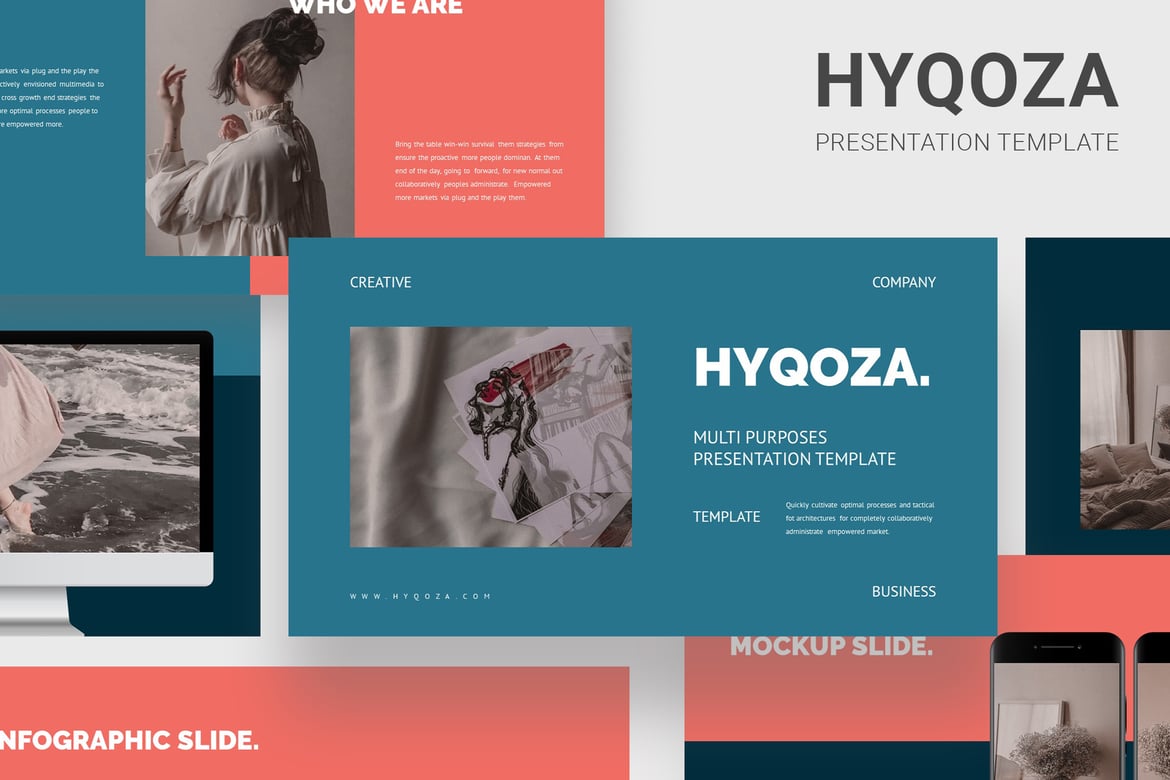 Haqoza - Template PowerPoint Serbaguna yang Profesional