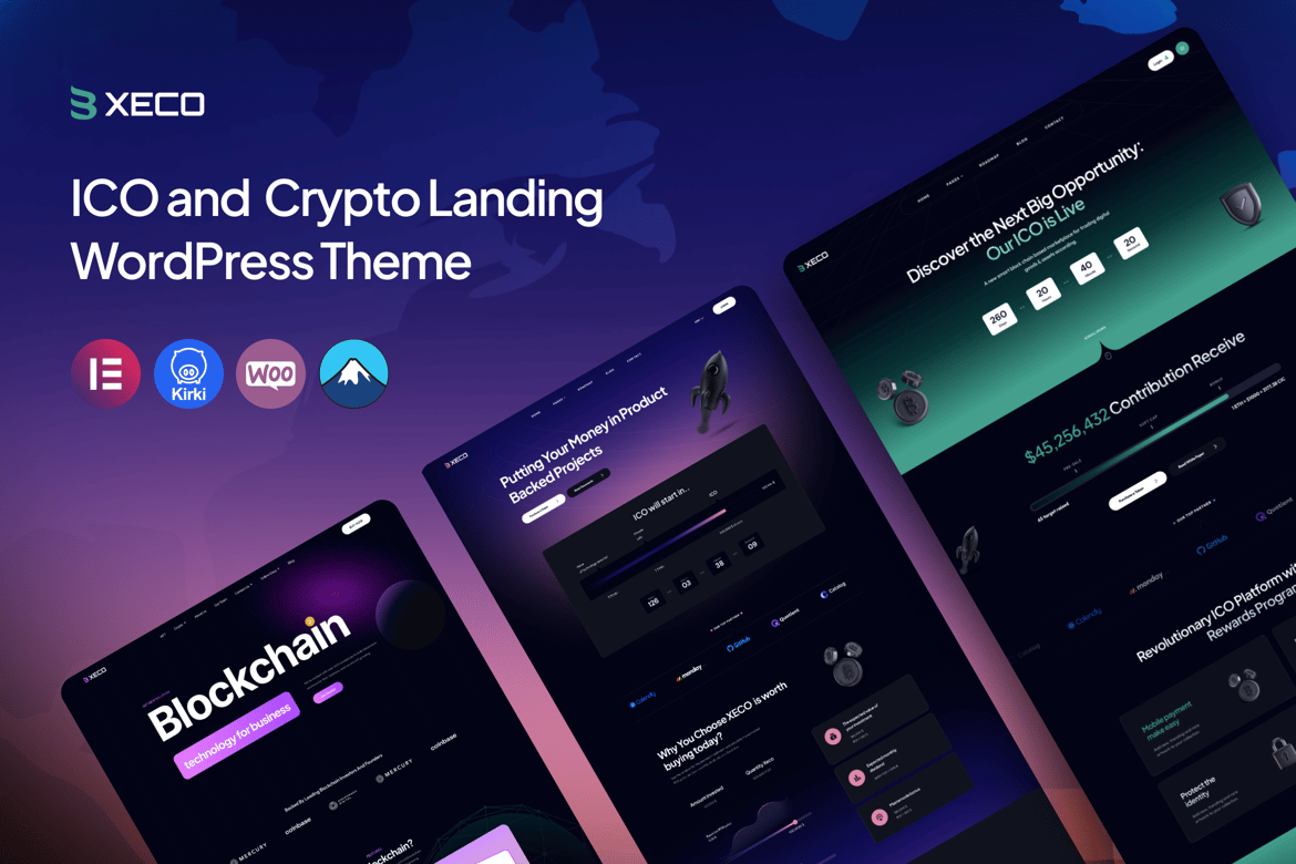 Tema WordPress Modern untuk ICO dan Cryptocurrency yang Menarik
