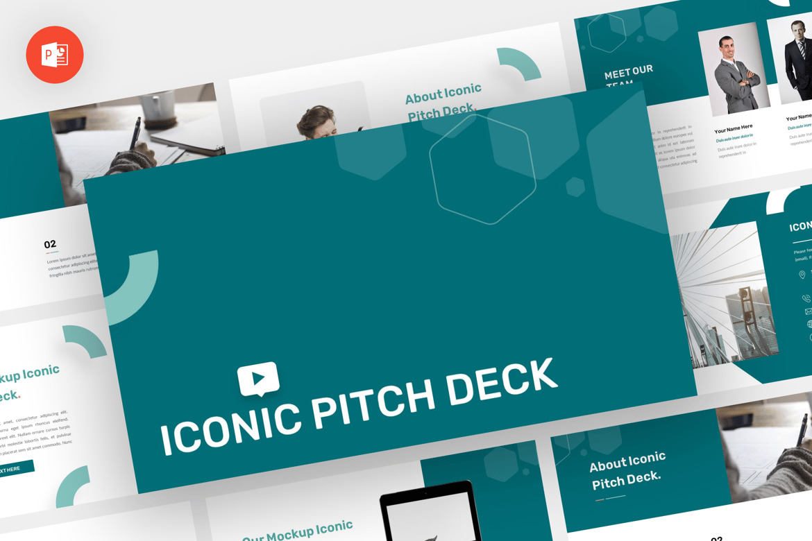 Template Presentasi PowerPoint Ikonik yang Modern dan Profesional