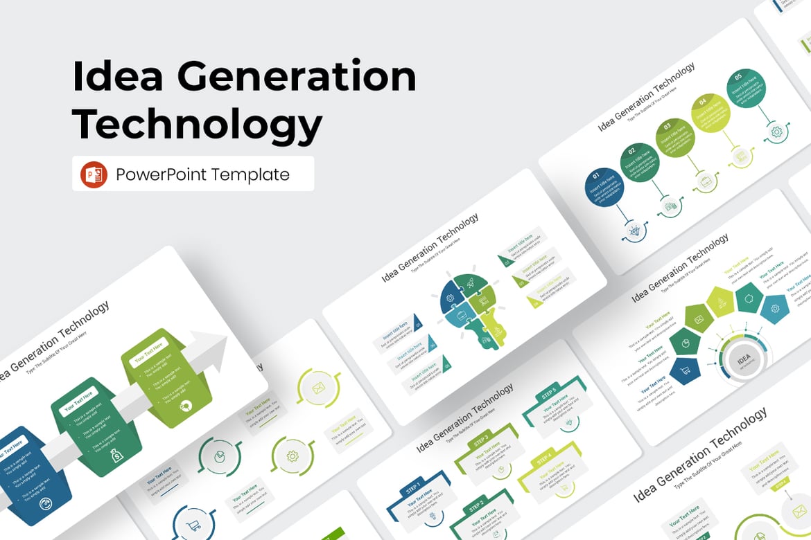 Template PowerPoint untuk Generasi Ide yang Menarik