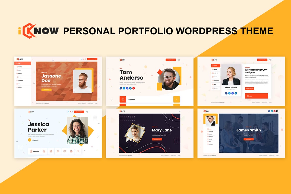 iKnow - Tema WordPress Portofolio Pribadi yang Kreatif dan Profesional