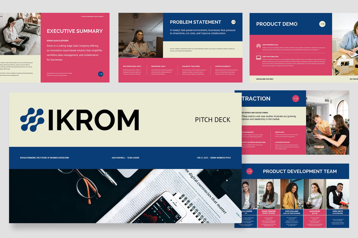 Template Presentasi Pitch SaaS yang Profesional dan Menarik