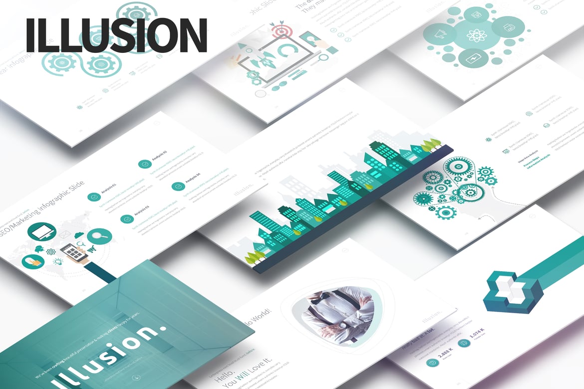 Illusion - Template PowerPoint Serbaguna yang Menarik