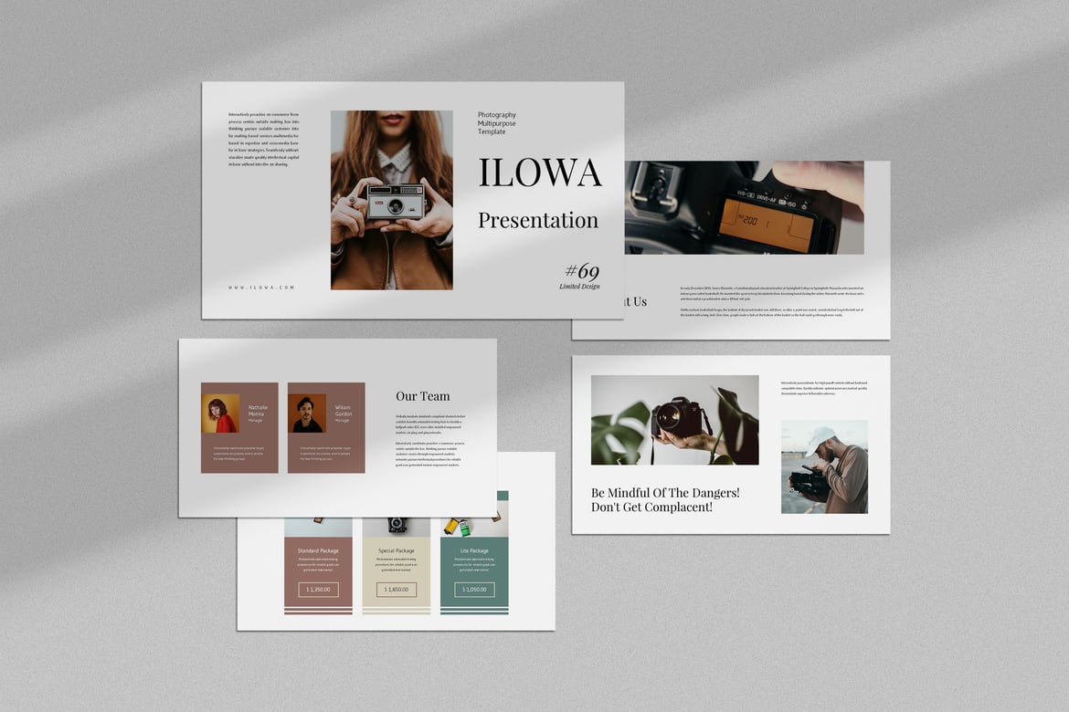 Ilowa: Template PowerPoint Fotografi Profesional