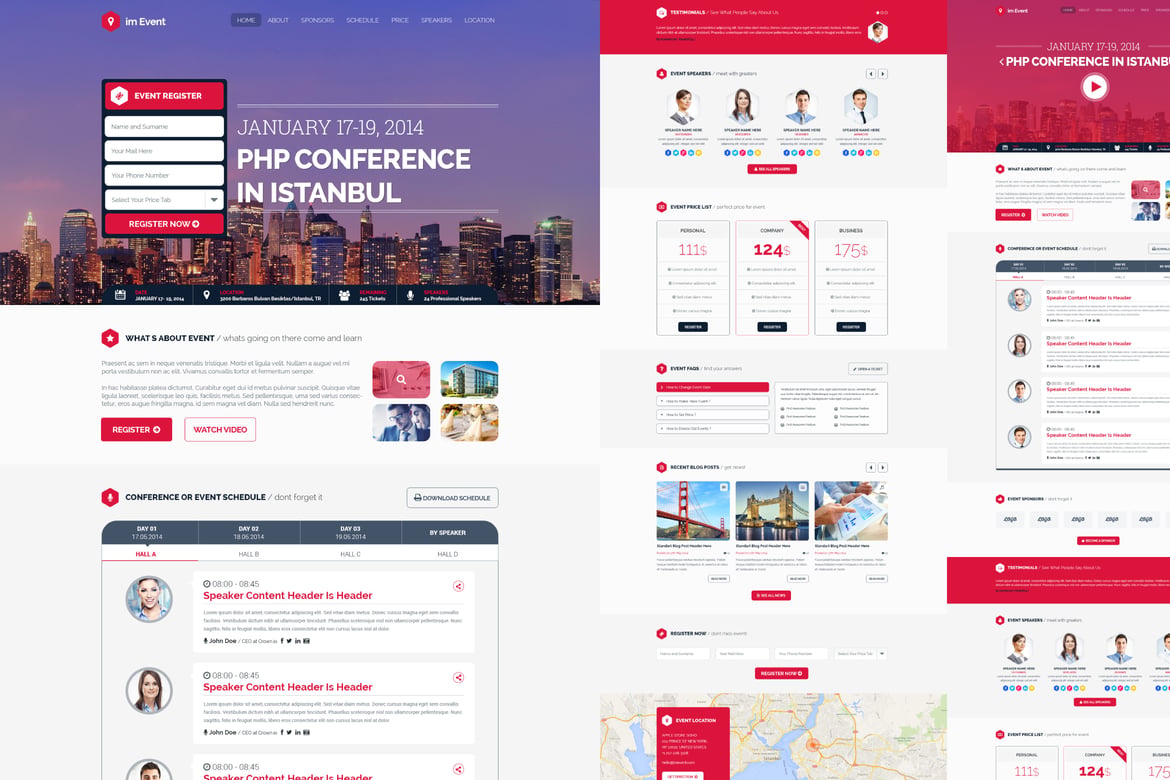 Im Event - Template Website untuk Konferensi dan Acara