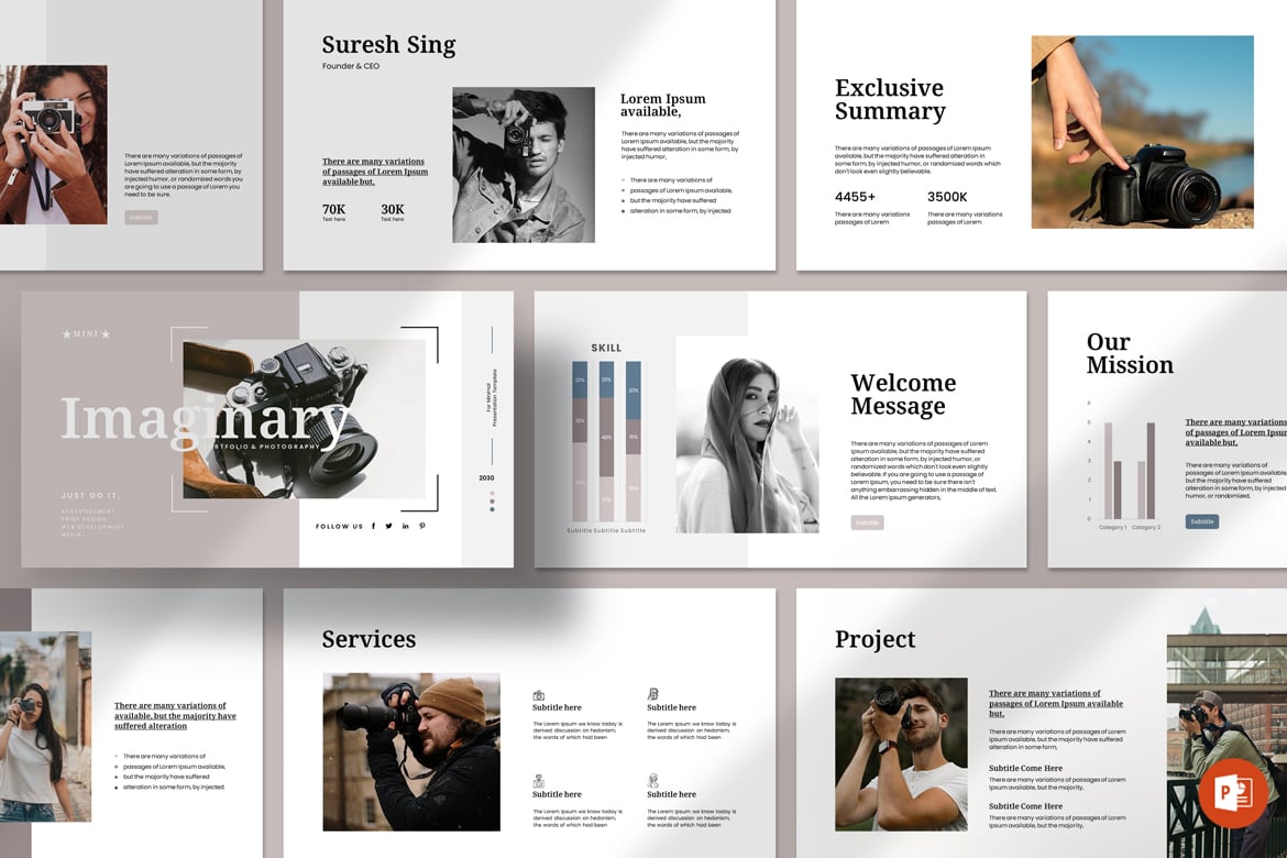 Template PowerPoint Presentasi Kreatif dan Profesional