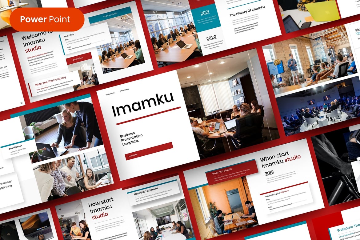 Imamku – Template PowerPoint Bisnis yang Menarik