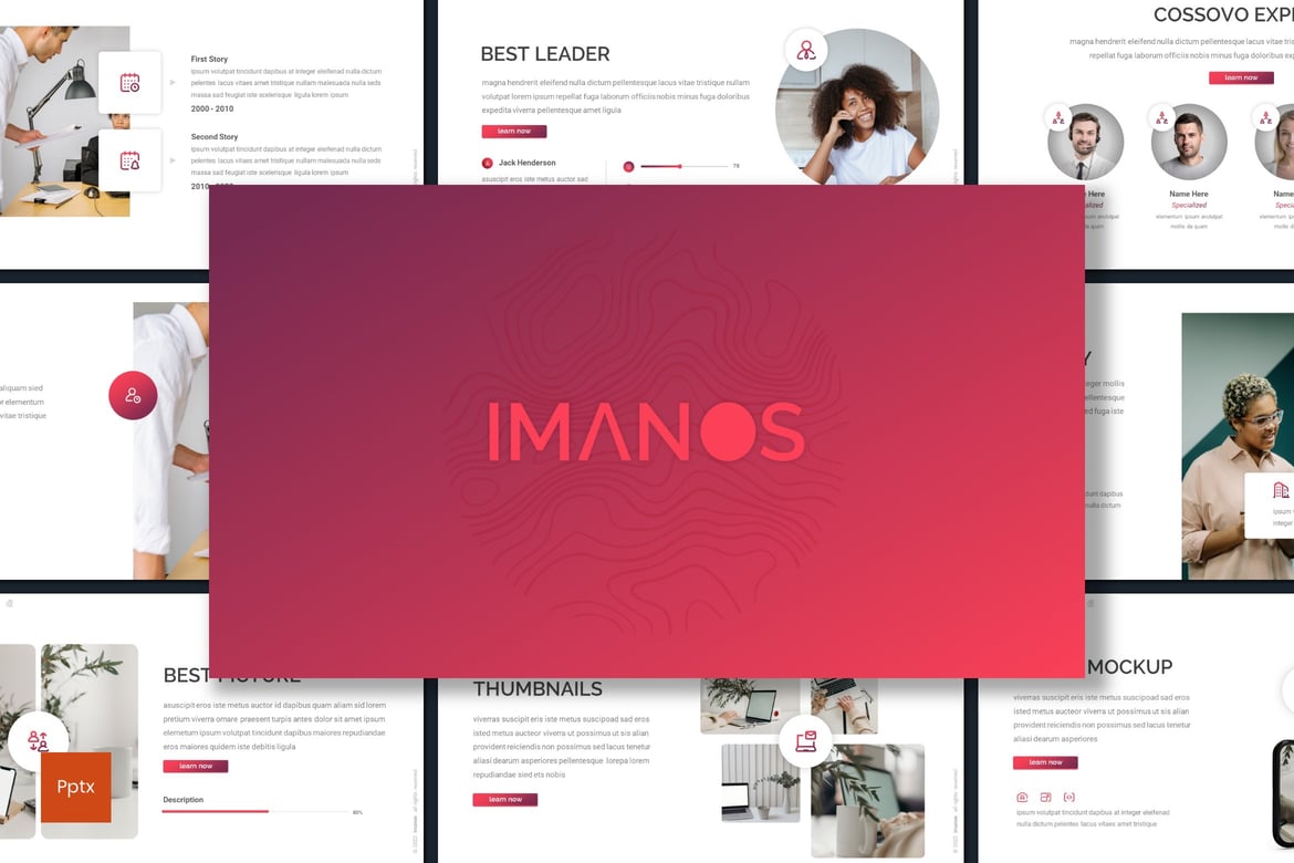 Template Powerpoint Imanos - Solusi Presentasi Profesional Anda