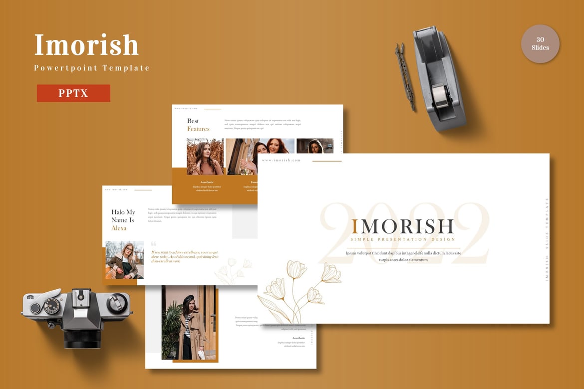 Template PowerPoint Imorish - Solusi Presentasi Kreatif Anda