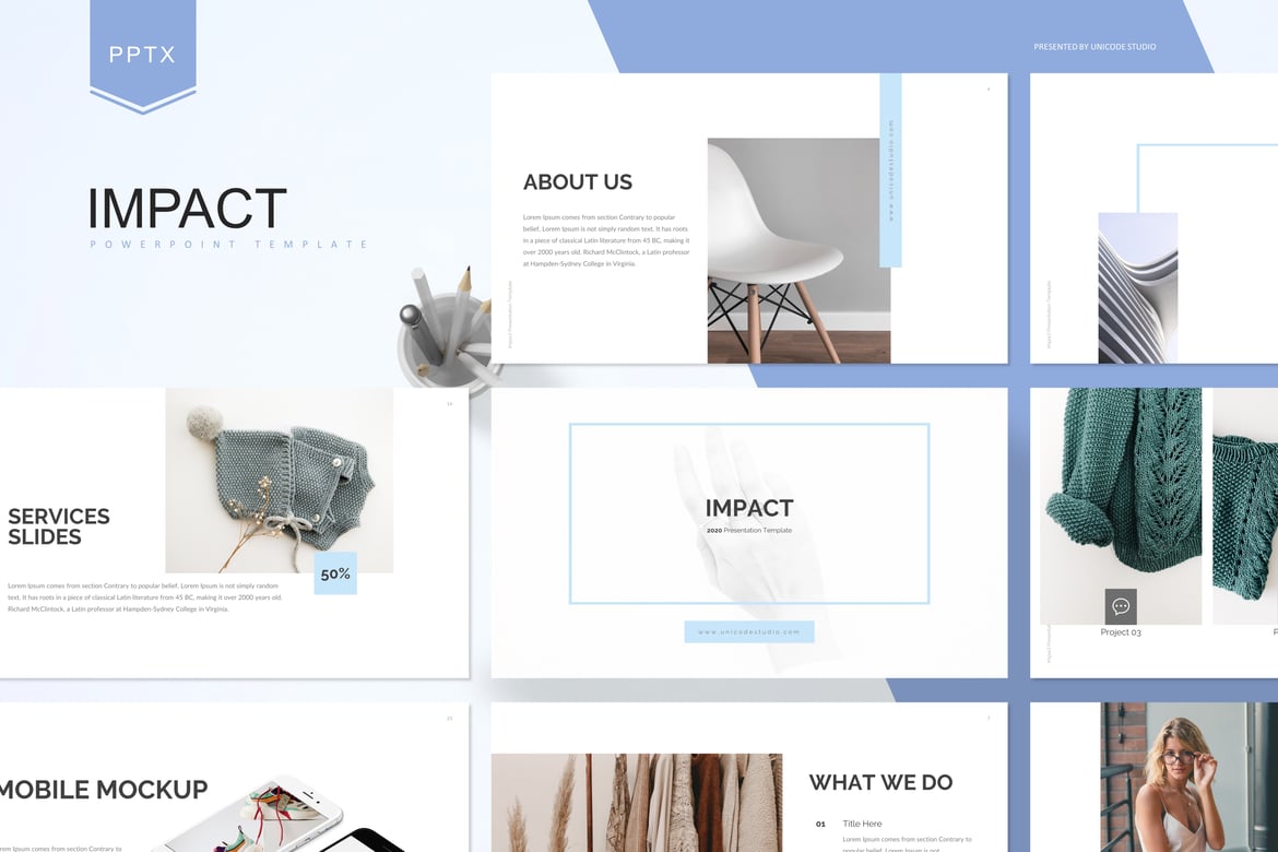 Template Powerpoint Impact - Presentasi Modern dan Profesional