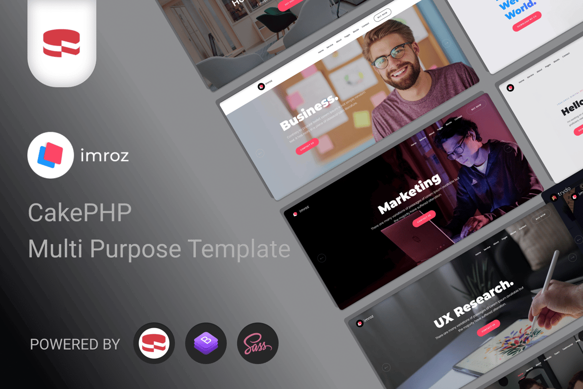 Imroz - Template Website CakePHP untuk Agensi dan Portofolio Kreatif