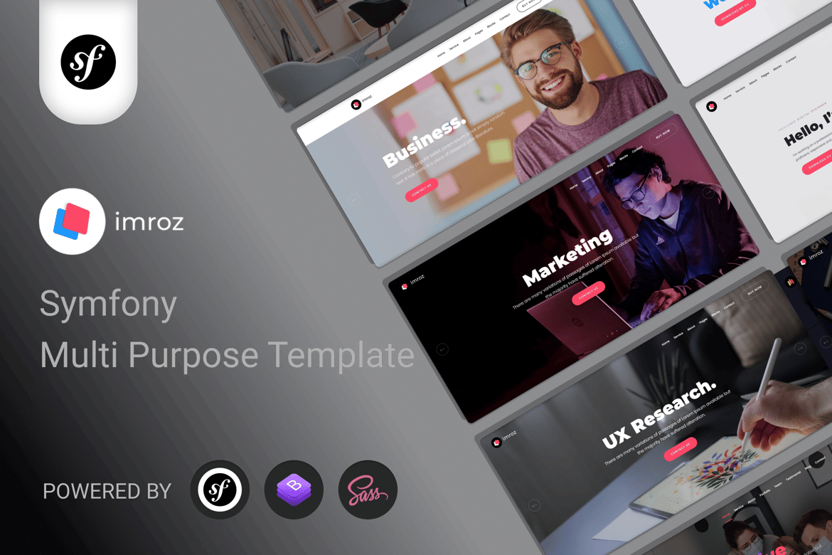 Imroz - Template Website Symfony untuk Agensi dan Portofolio Kreatif