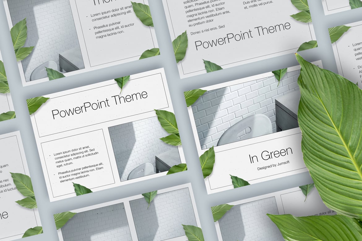Template PowerPoint In Green yang Profesional dan Menarik