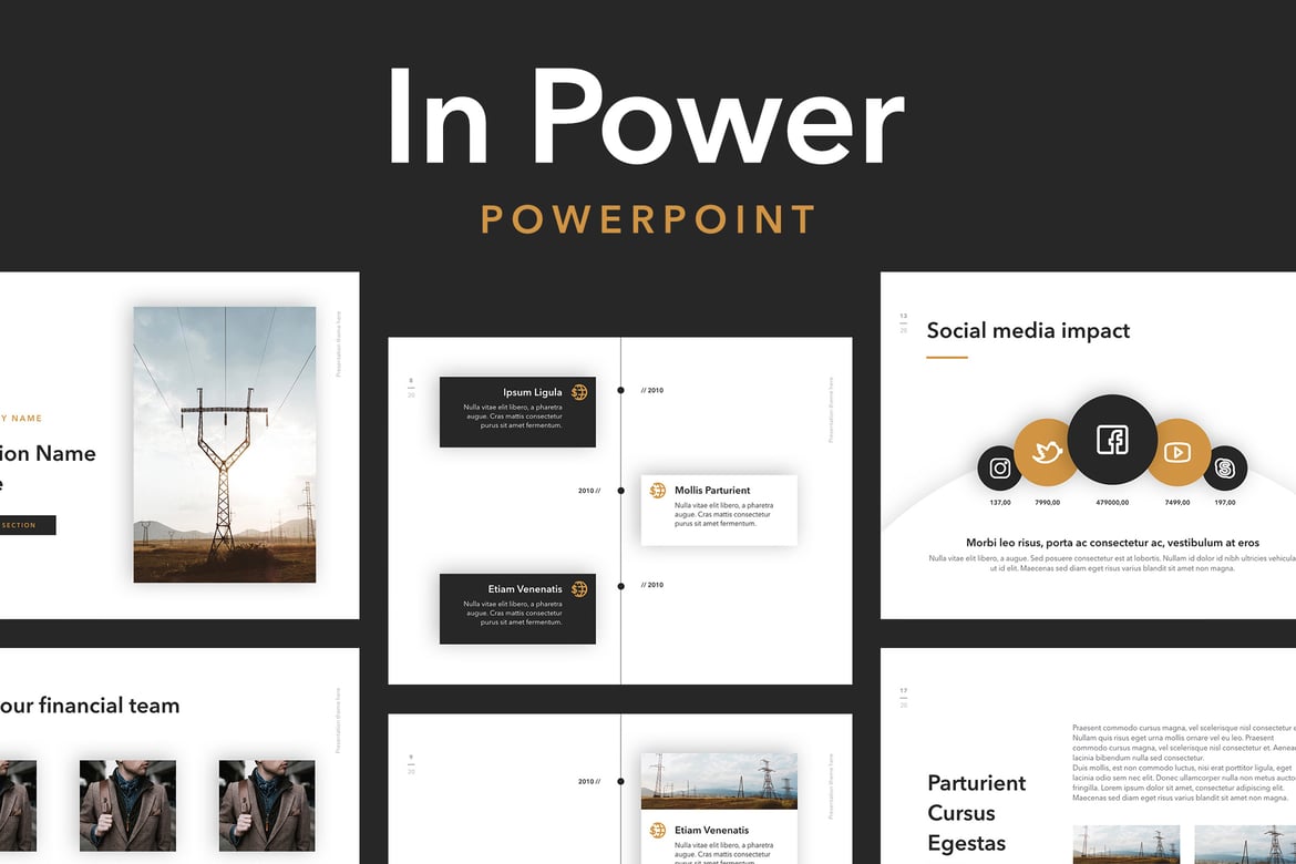 Template PowerPoint Profesional In Power untuk Presentasi Menarik