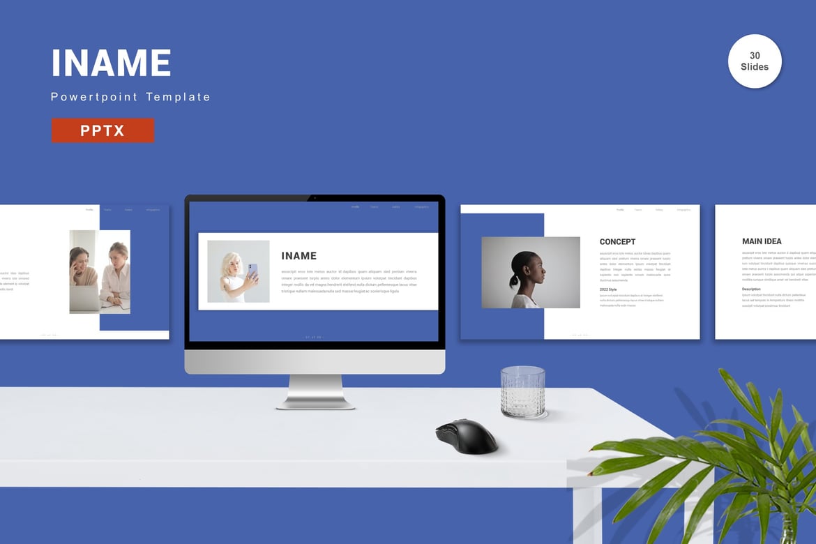 Iname - Template Powerpoint Profesional untuk Presentasi Anda