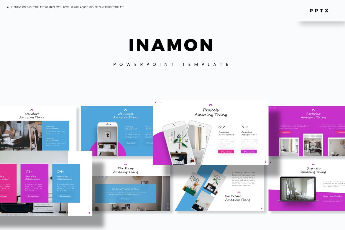 Inamon - Template PowerPoint Serbaguna untuk Presentasi yang Memukau