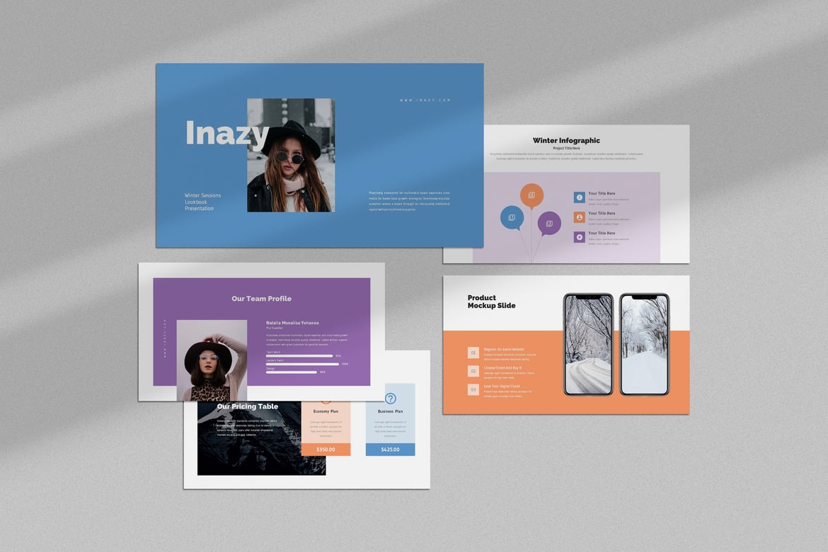 Inazy: Lookbook Musim Dingin dalam Format PowerPoint yang Menarik