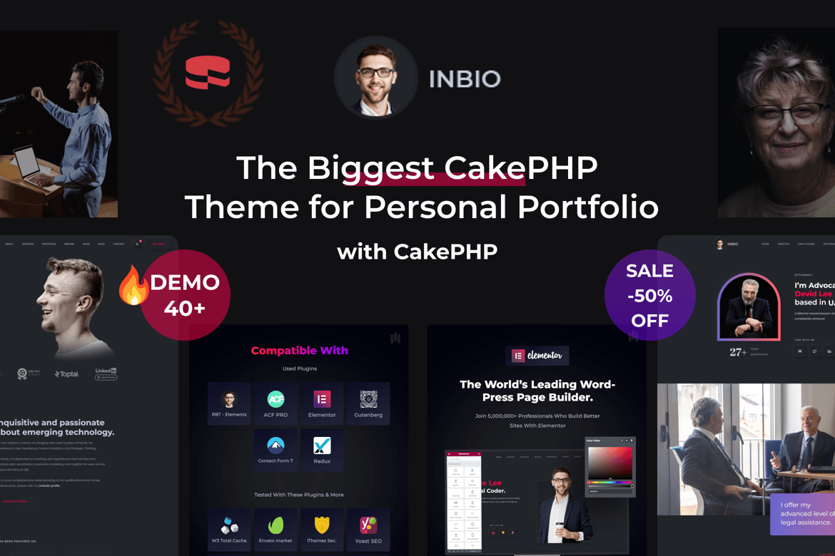 InBio - Template Website Portofolio Pribadi CakePHP yang Menarik