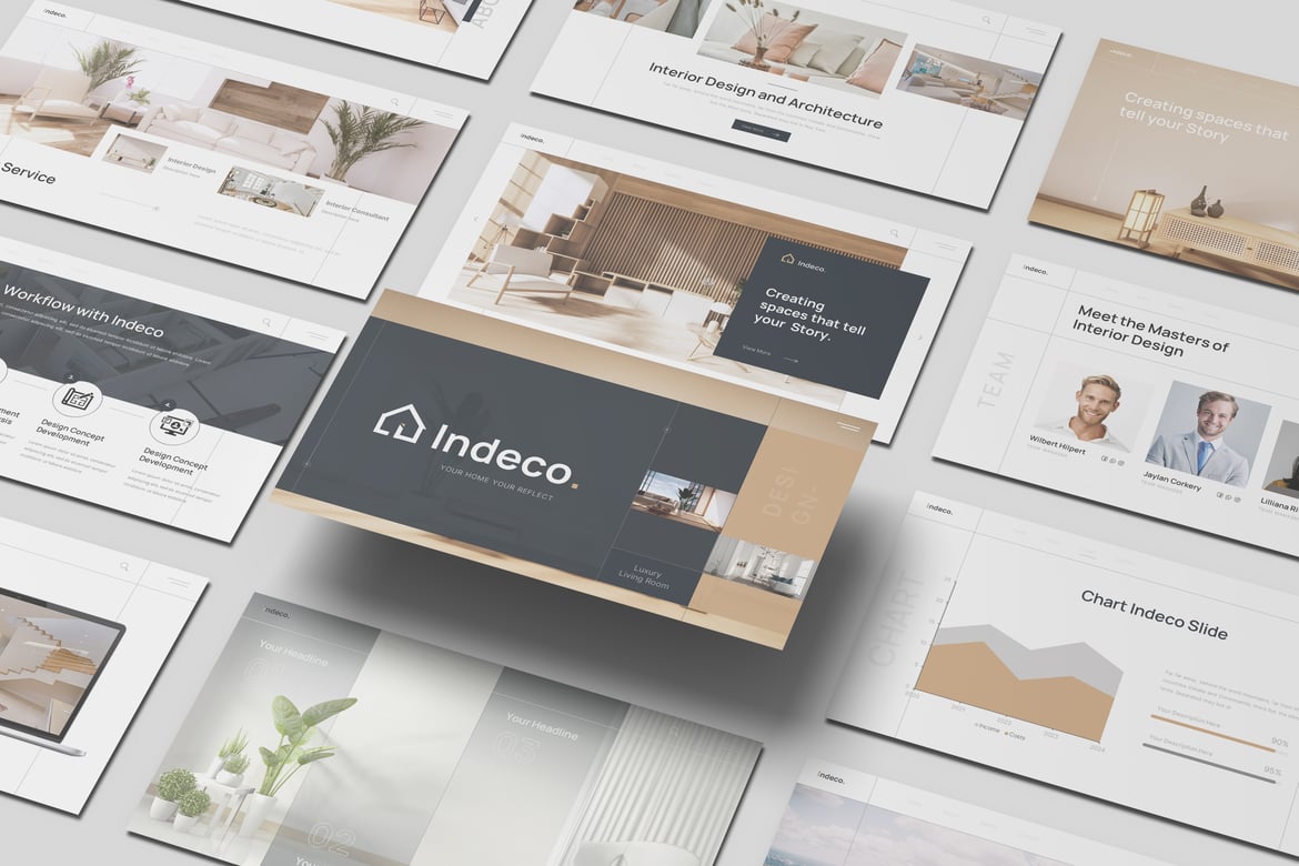 Indeco - Template Presentasi Desain Interior Profesional