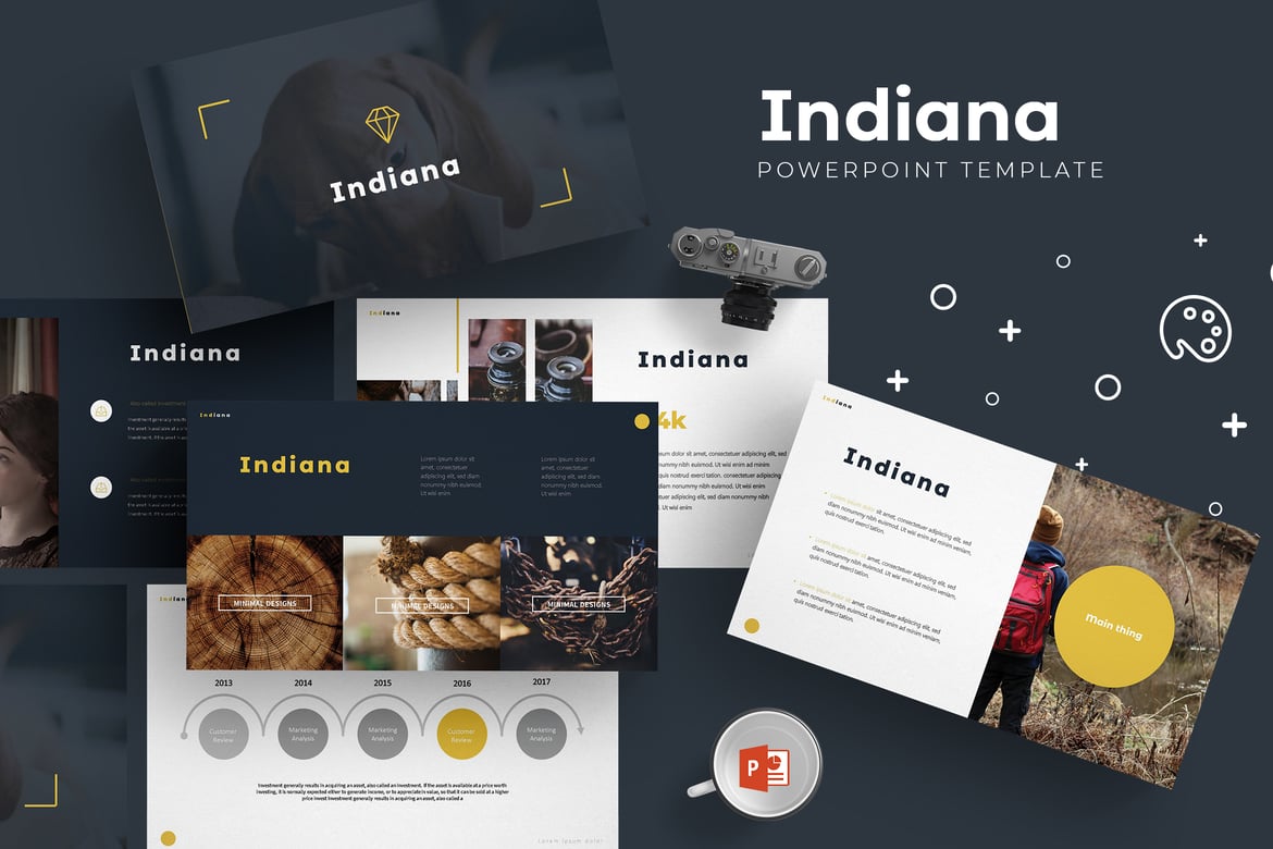 Template Powerpoint Indiana - Solusi Presentasi Multifungsi