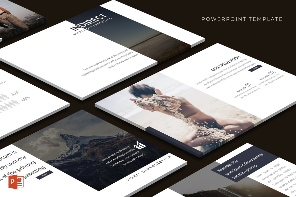 Template PowerPoint Indirect - Solusi Presentasi Serbaguna