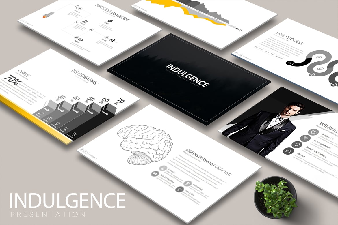Template Presentasi Indulgence yang Menarik dan Serbaguna