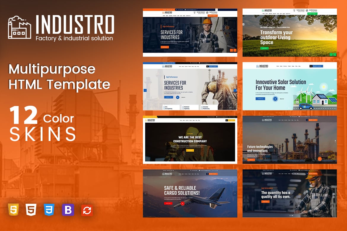 Template Website Industri - Solusi Terbaik untuk Bisnis Manufaktur dan Teknik