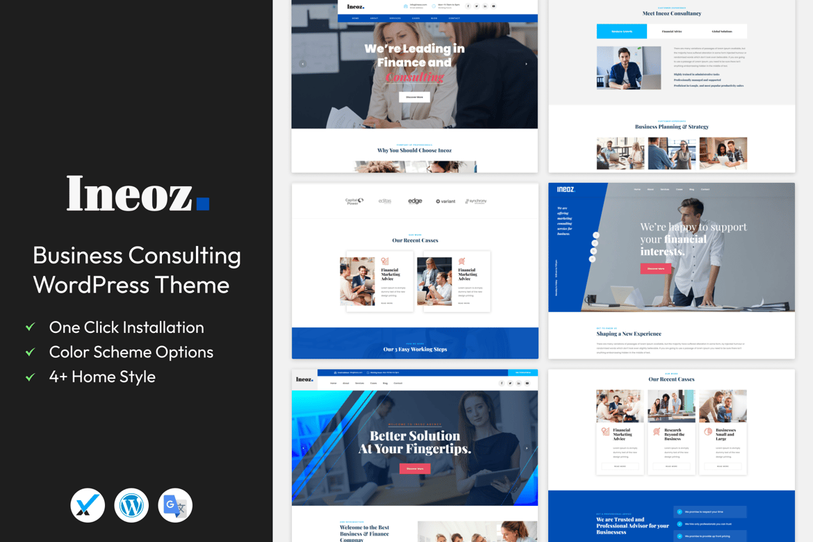 Ineoz - Tema WordPress Premium untuk Konsultasi Bisnis dan Pelatihan