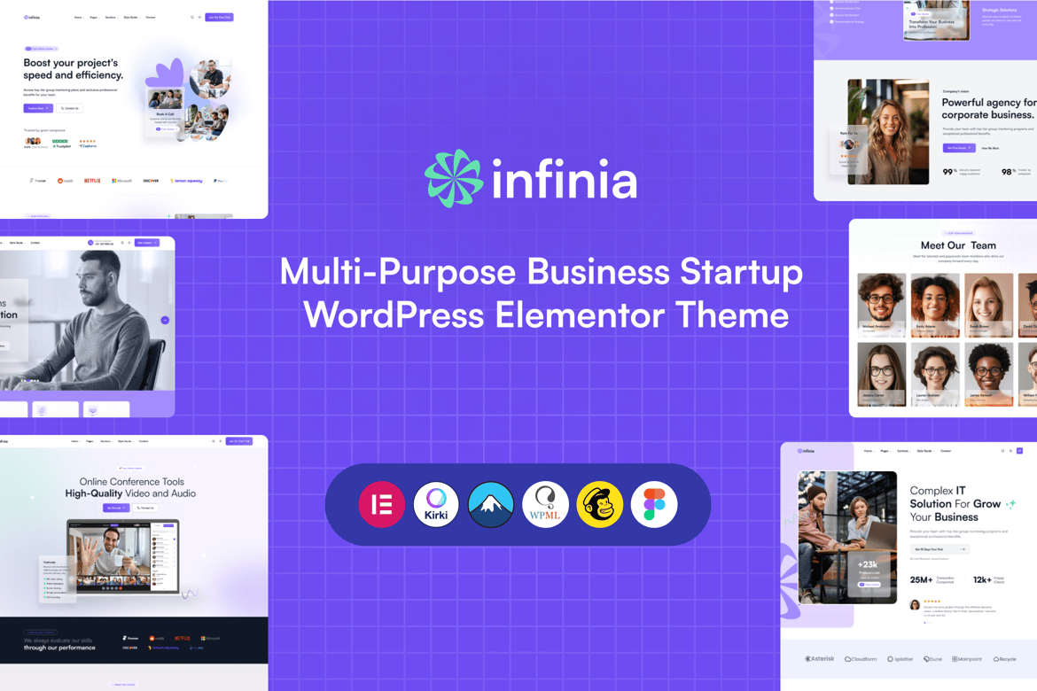 Infinia - Tema WordPress Serbaguna untuk Bisnis Anda