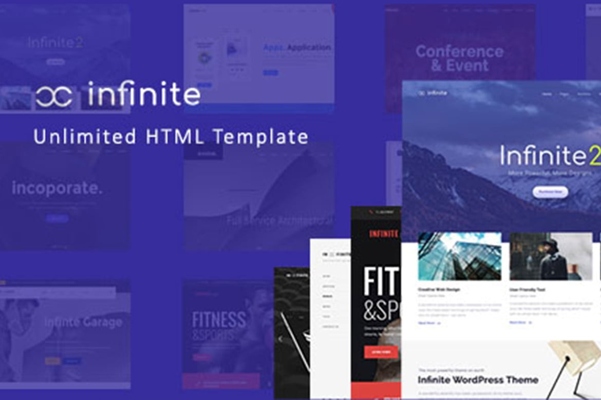 Infinite - Template Website HTML Serbaguna yang Responsif dan Menarik
