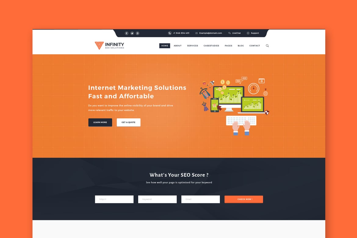 Template Website Infinity - Solusi HTML SEO Berkinerja Tinggi