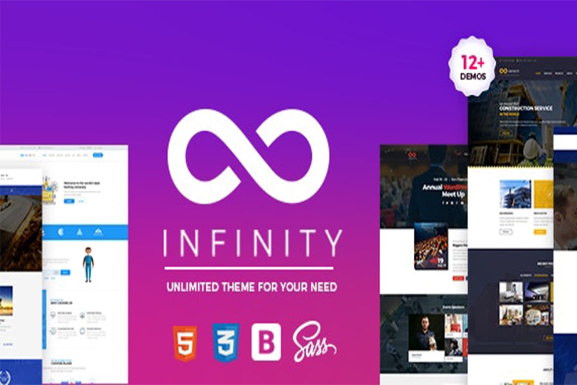 Infinity - Template Website Satu Halaman yang Modern