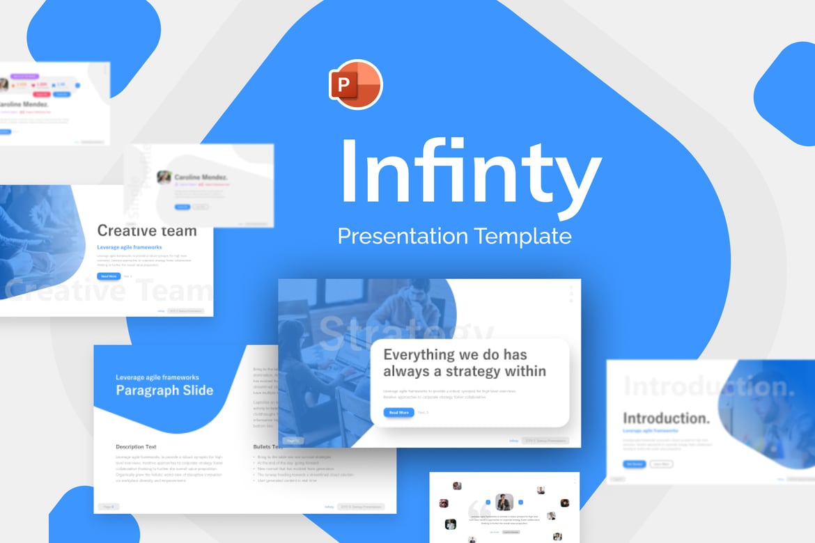 Template Presentasi Powerpoint Infinity untuk Start-Up yang Kreatif