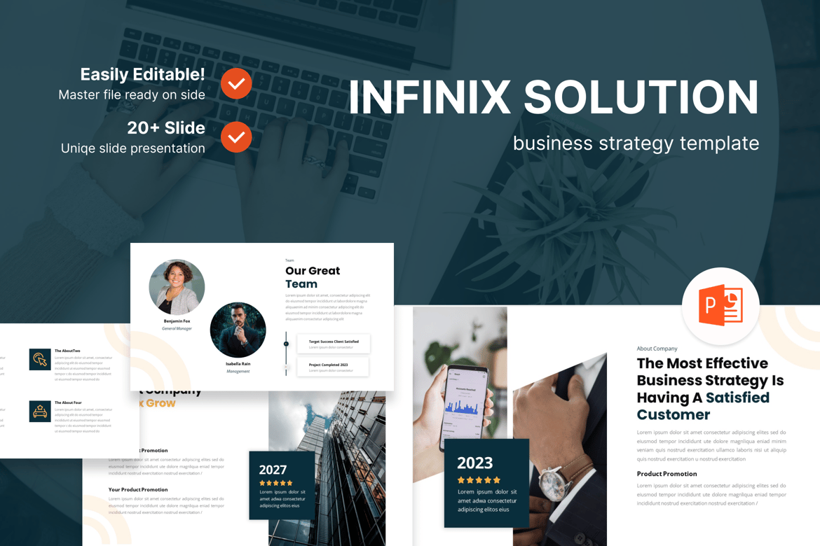 Infinix Grow – Template Powerpoint Solusi Bisnis Terbaik