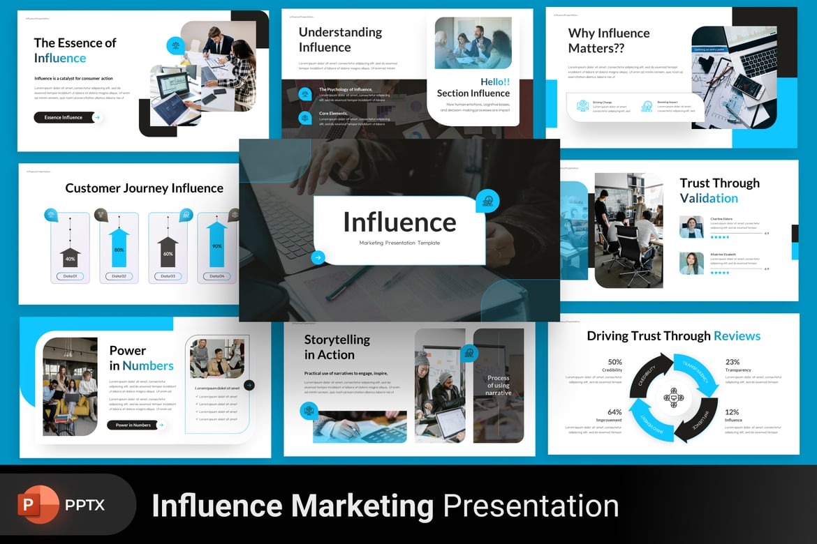 Template PowerPoint Pemasaran yang Mengesankan